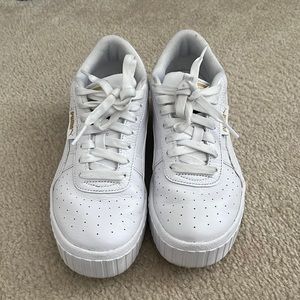 Puma Cali white wedges size 6!!